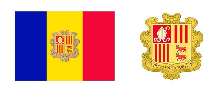 Флаг и герб Андорры
