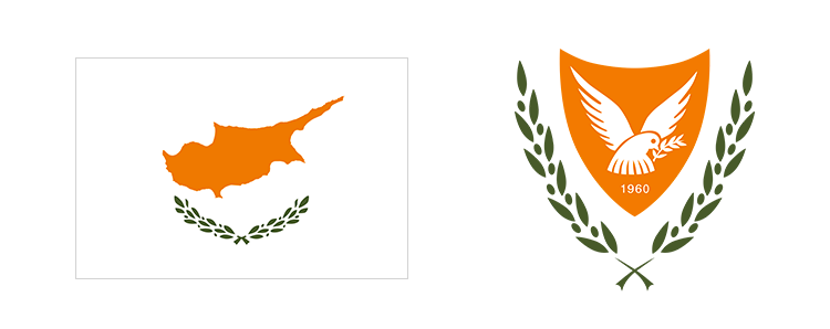 Флаг и герб Кипра