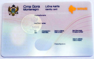 Идентификационная карта гражданина Черногории