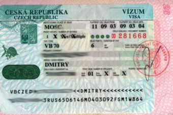 Чешская национальная виза