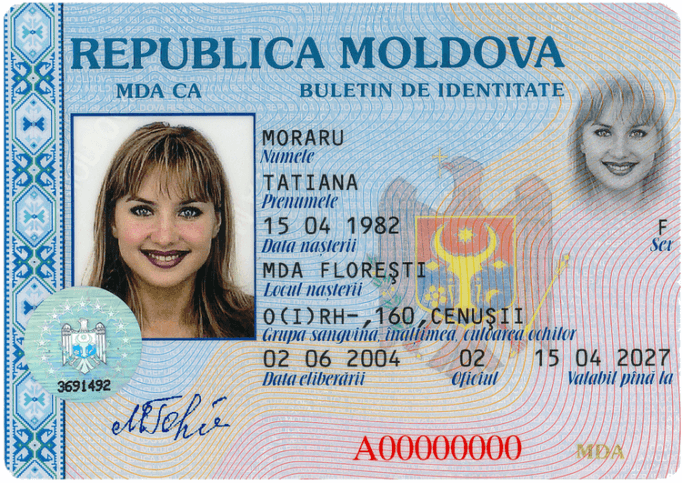 Удостоверение личности гражданина Молдовы