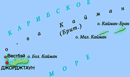 Виза на Каймановы острова для россиян в 2018 году: где они находятся на карте мира