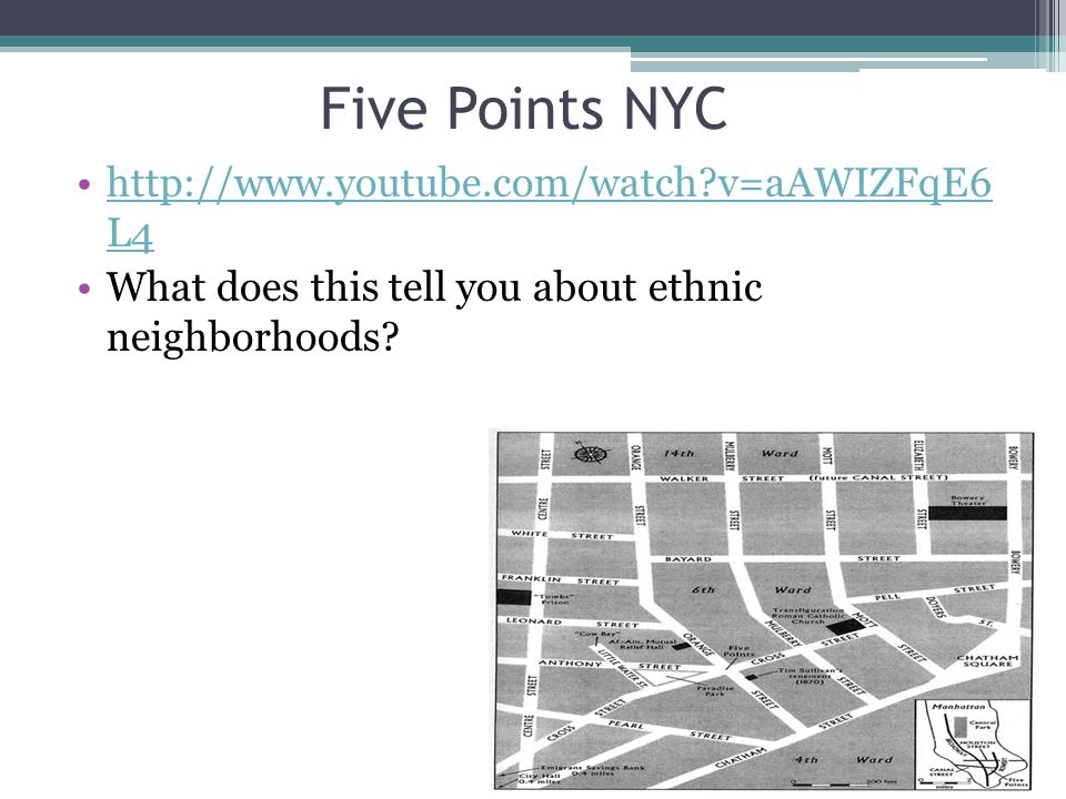 v=aAWIZFqE6 L4http://  v=aAWIZFqE6 L4 What does this tell you about ethnic neighborhoods.