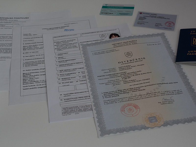 Документы в полицию для ВНЖ в Словакии 2020