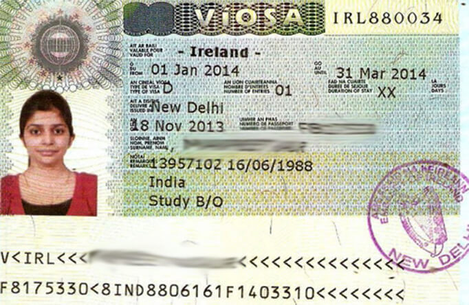 Ирландская национальная виза